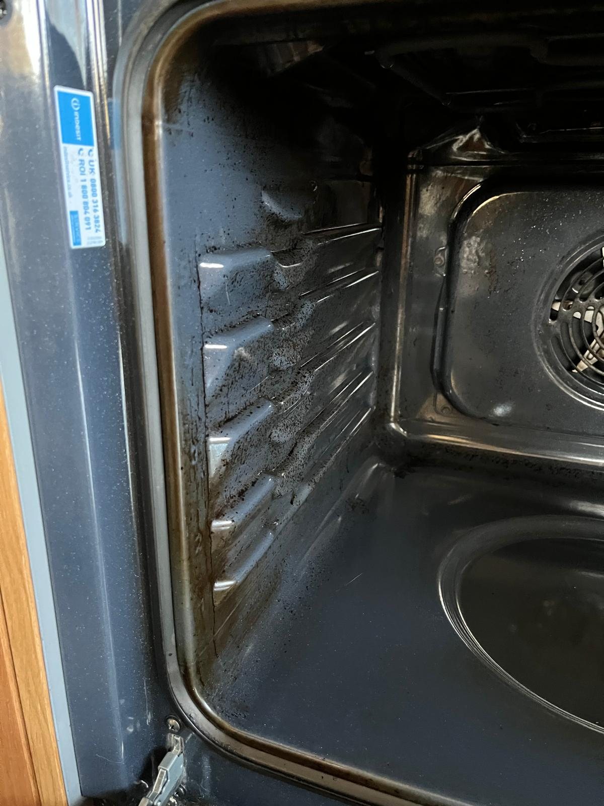 Oven Interior after cleaning
