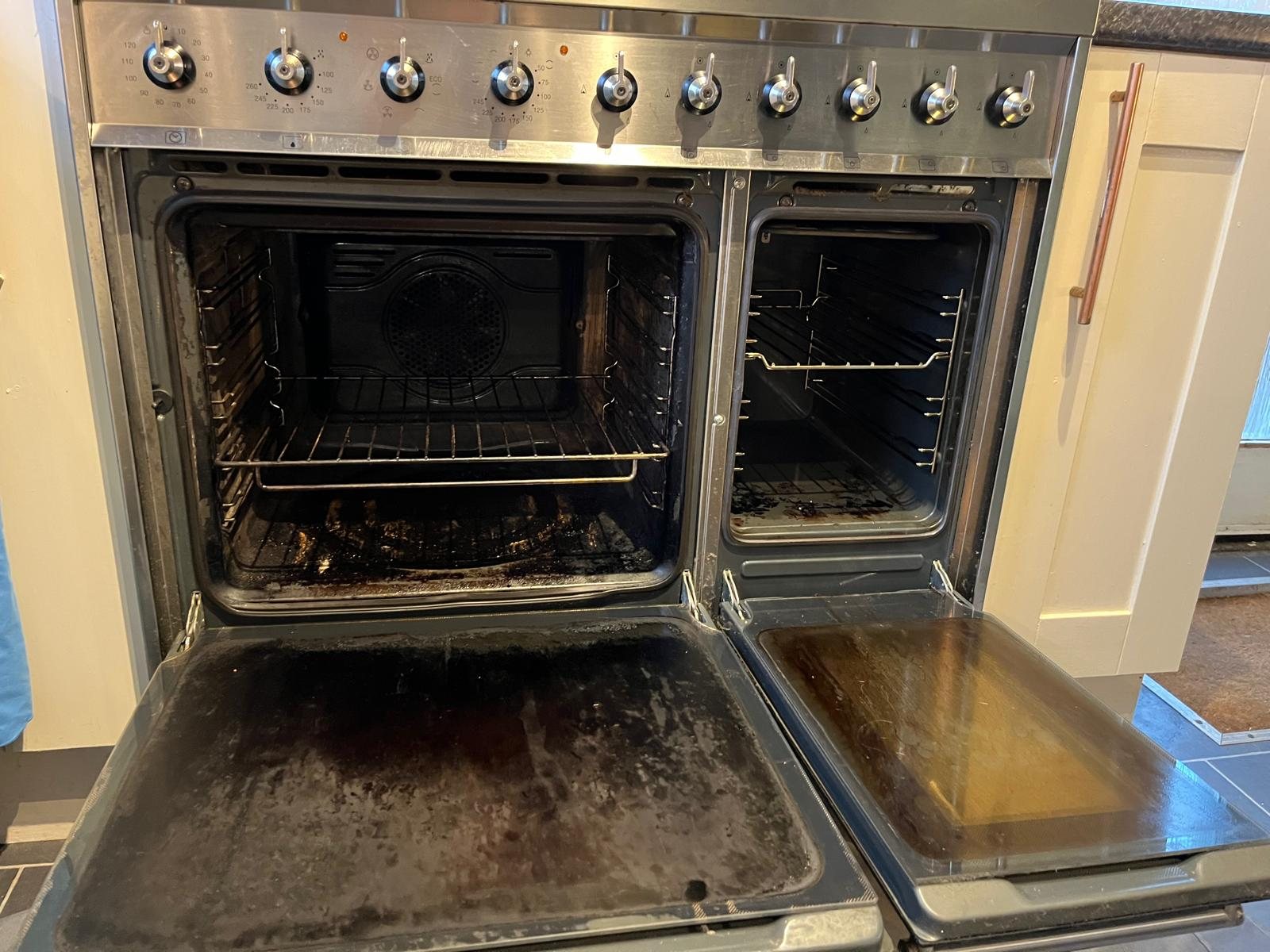 Range Cooker after cleaning