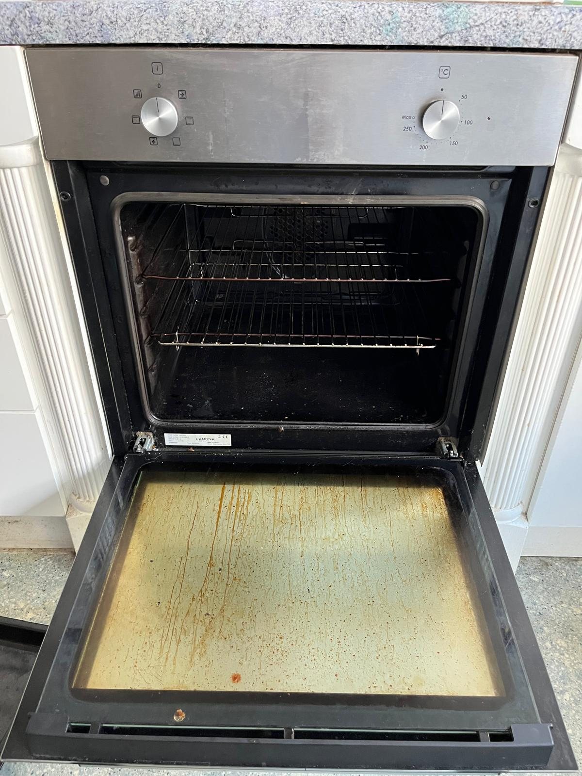 Single Oven after cleaning